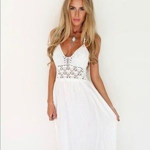 Crocheted top Summer Dress NWT